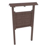 Bacheca in plastica riciclata per arredo urbano