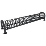 Portabiciclette stradale in acciaio 7 posti per arredo urbano