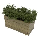 Fioriera in legno per arredo urbano 100x45x40cm