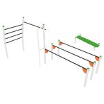 Fitness center in acciaio rinforzato. Per arredo aree fitness