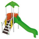 Torretta con scivolo per arredo parchi giochi