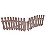 Cancelletto lineare in plastica riciclata a doppia anta per arredo urbano.