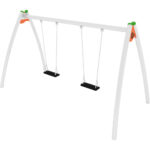 Altalena  due posti in acciaio