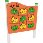 Pannello di gioco "Tris". Gioco inclusivo.