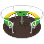 Giostra girevole per arredo parchi giochi. 8 posti.