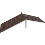 Rampa per addestramento cani. Per arredo area di sgambamento.