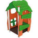 Casetta per arredo parchi giochi.