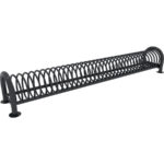 Portabiciclette stradale in acciaio 9 posti per arredo urbano.