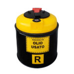 Contenitore a doppia parete in PE e acciaio per oli lubrificanti e liquidi usati 150lt.
