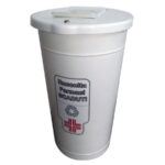 Contenitore polietilene per raccolta farmaci scaduti. 105 LT.